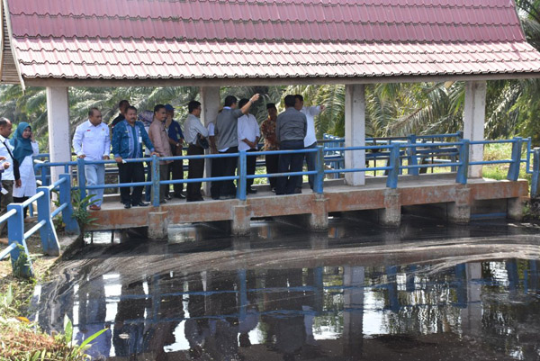 Kepala BRG Terkesan dengan Sistem Tata Kelola Air Gambut di Bengkalis